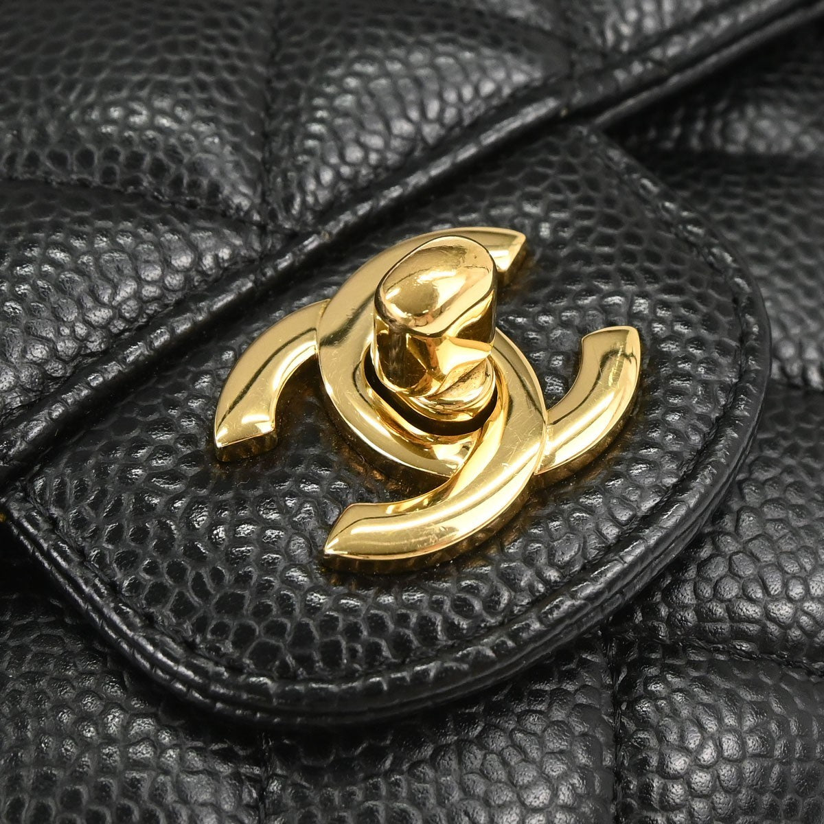 Chanel Black Calfskin Medium Classic Double Flap Shoulder Bag