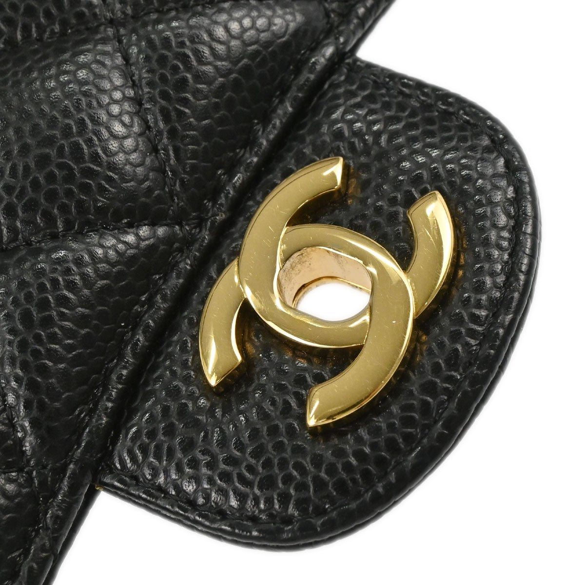 Chanel Black Calfskin Medium Classic Double Flap Shoulder Bag