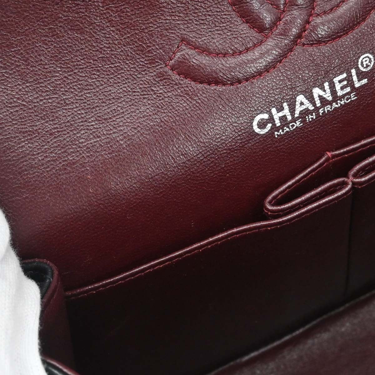 Chanel Black Lambskin Small Classic Double Flap Shoulder Bag
