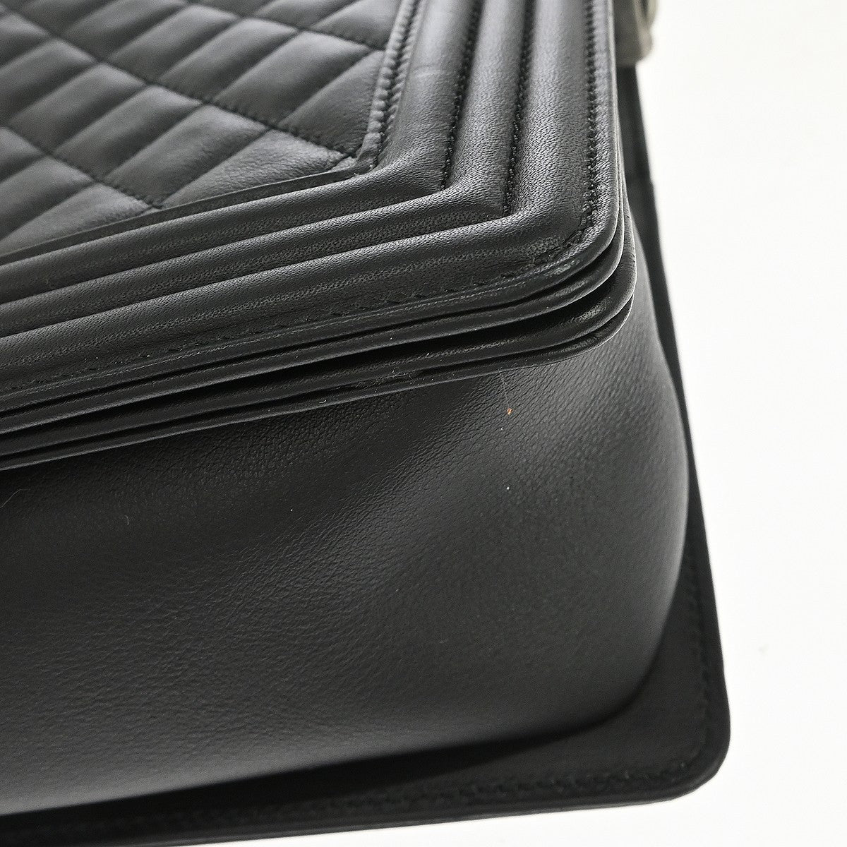 Chanel Boy Black Lambskin New Medium Shoulder Bag