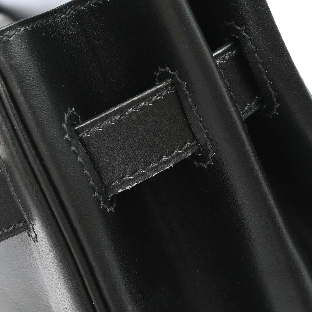 Hermès Black Box Calf Kelly 35 Retourne 2way Handbag