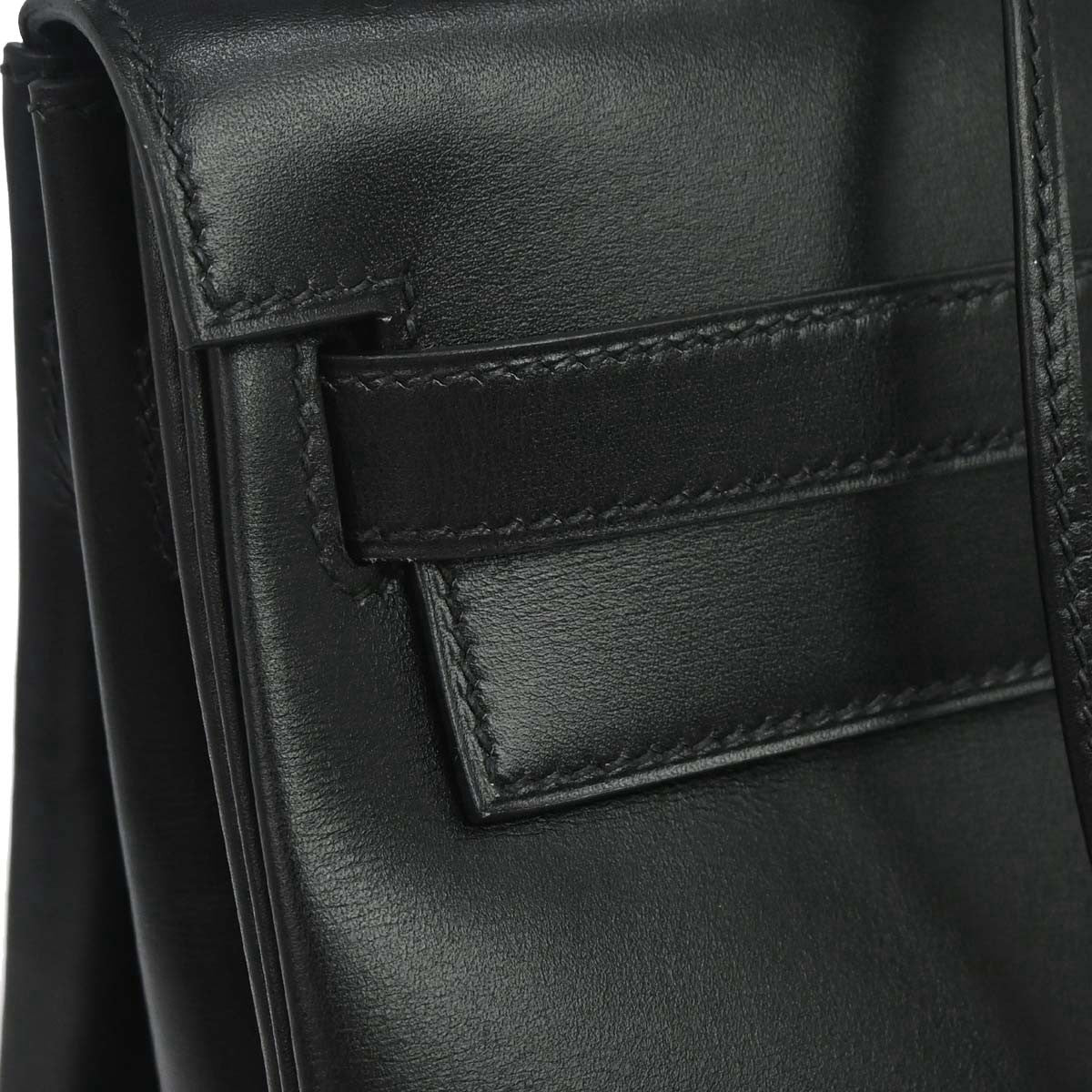 Hermès Black Box Calf Kelly 35 Retourne 2way Handbag