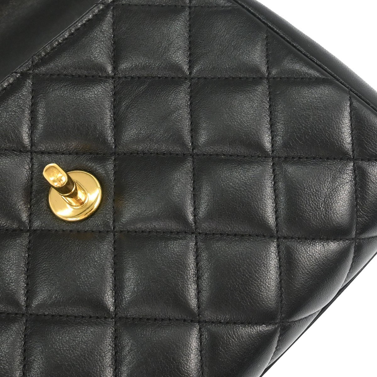 Chanel Black Lambskin Top Handle Handbag