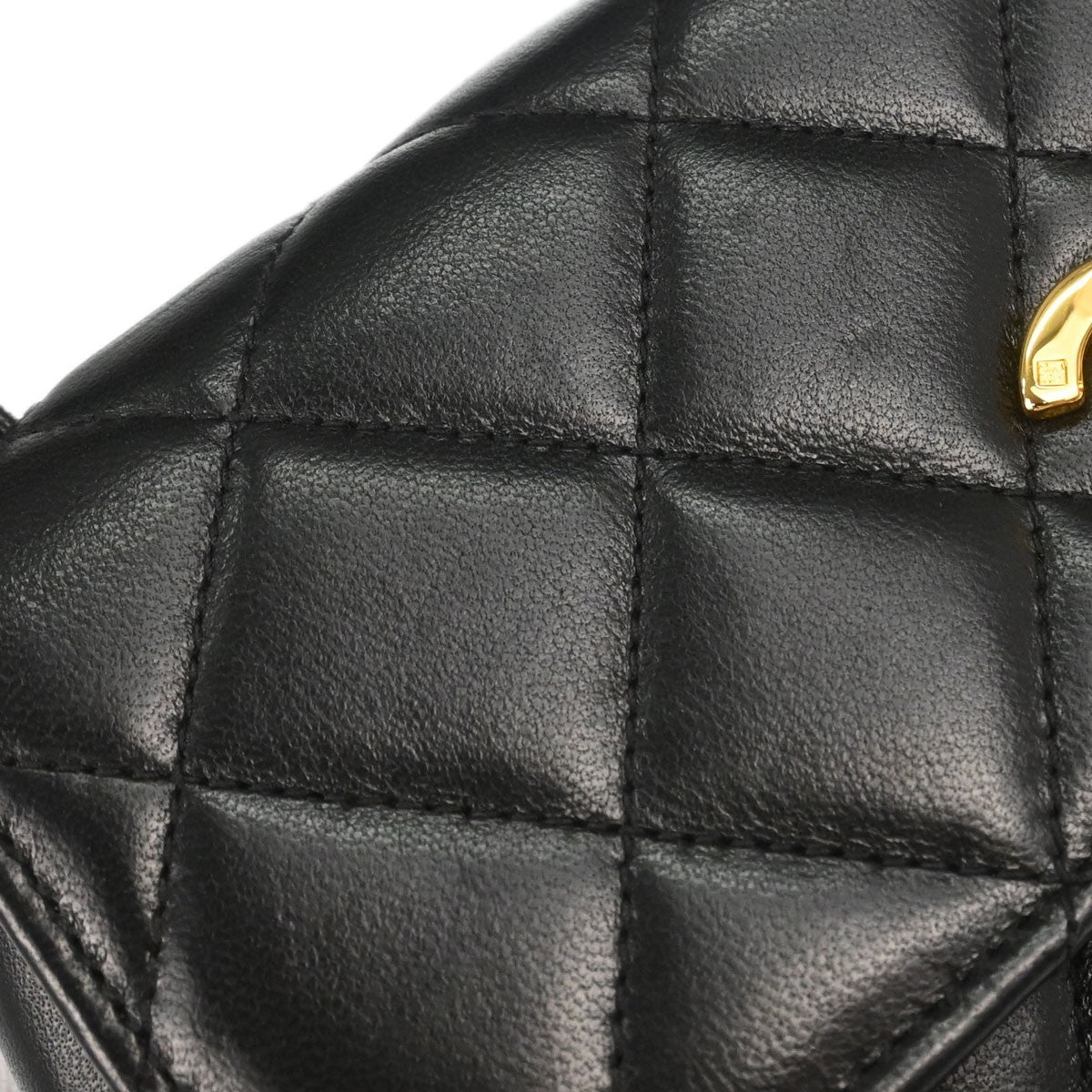 Chanel Black Lambskin Top Handle Handbag