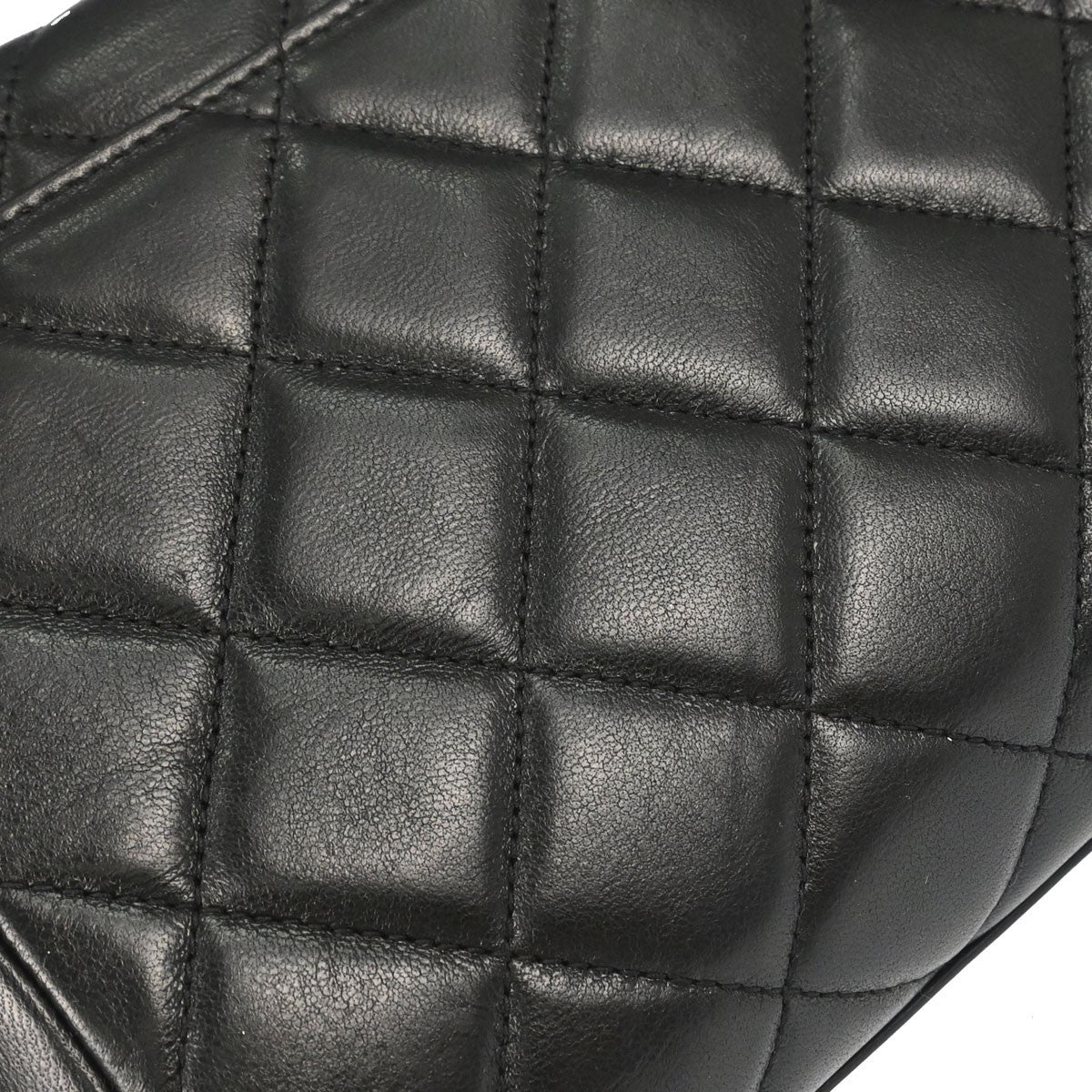 Chanel Black Lambskin Top Handle Handbag