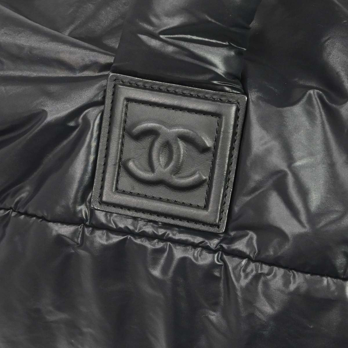Chanel Black Nylon Coco Cocoon 2way Tote Bag