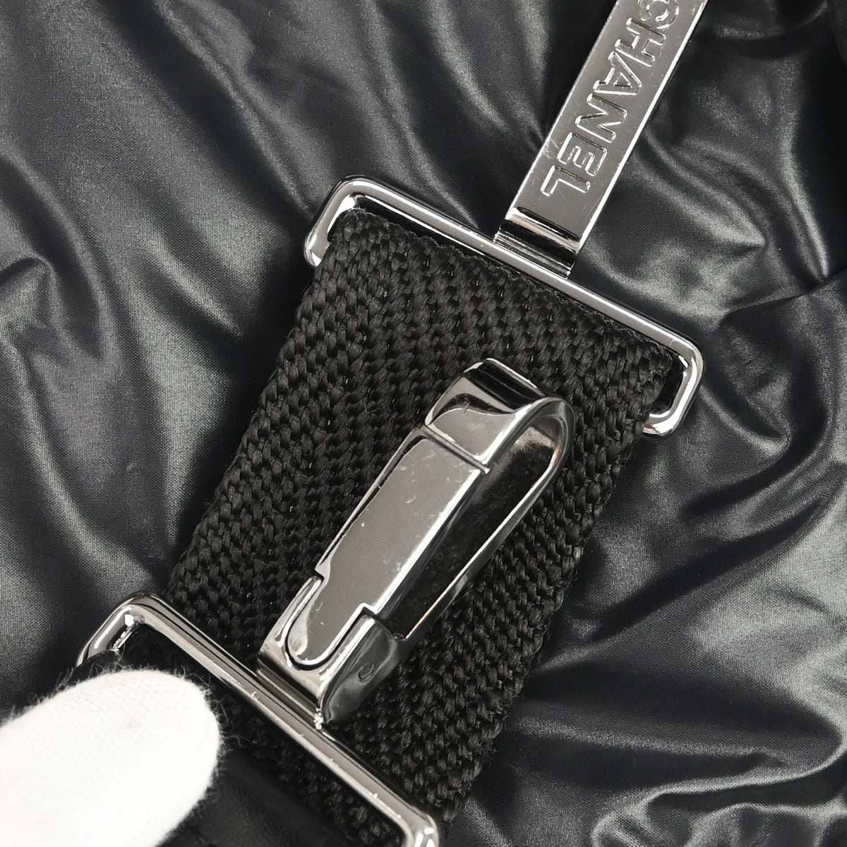 Chanel Black Nylon Coco Cocoon 2way Tote Bag