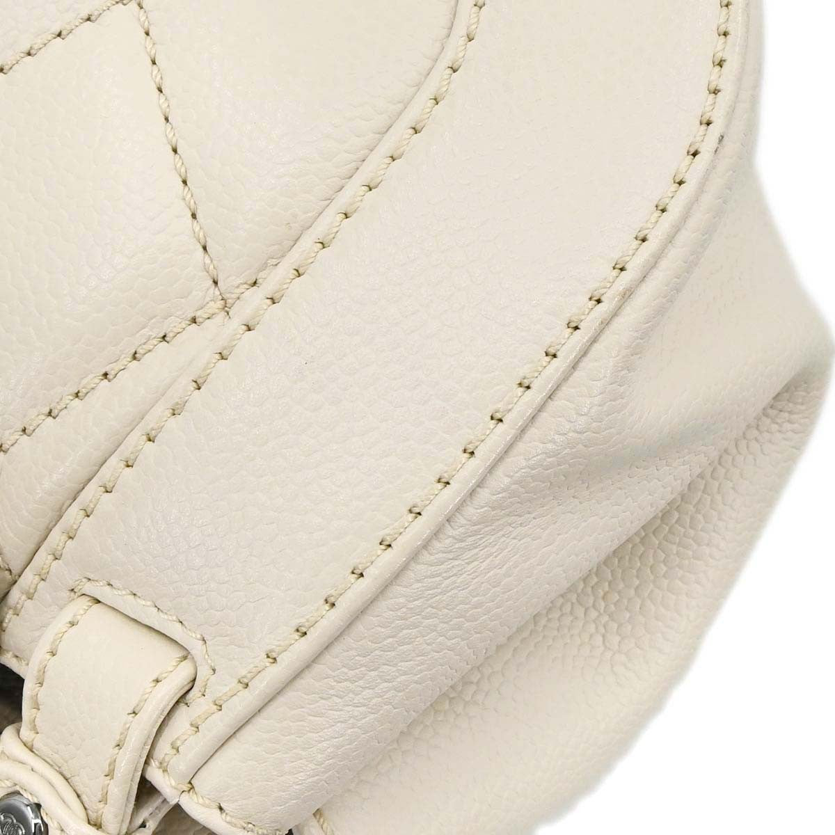 Chanel Off-white Calfskin Mademoiselle Lock Handbag
