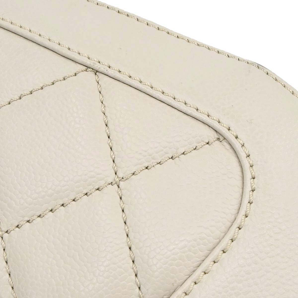 Chanel Off-white Calfskin Mademoiselle Lock Handbag
