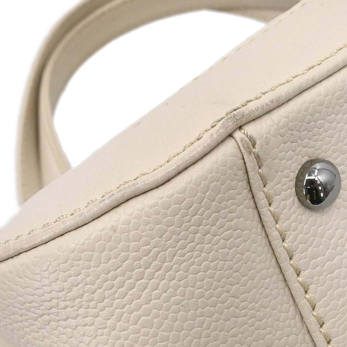 Chanel Off-white Calfskin Mademoiselle Lock Handbag