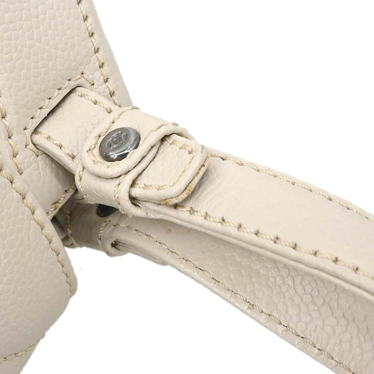 Chanel Off-white Calfskin Mademoiselle Lock Handbag