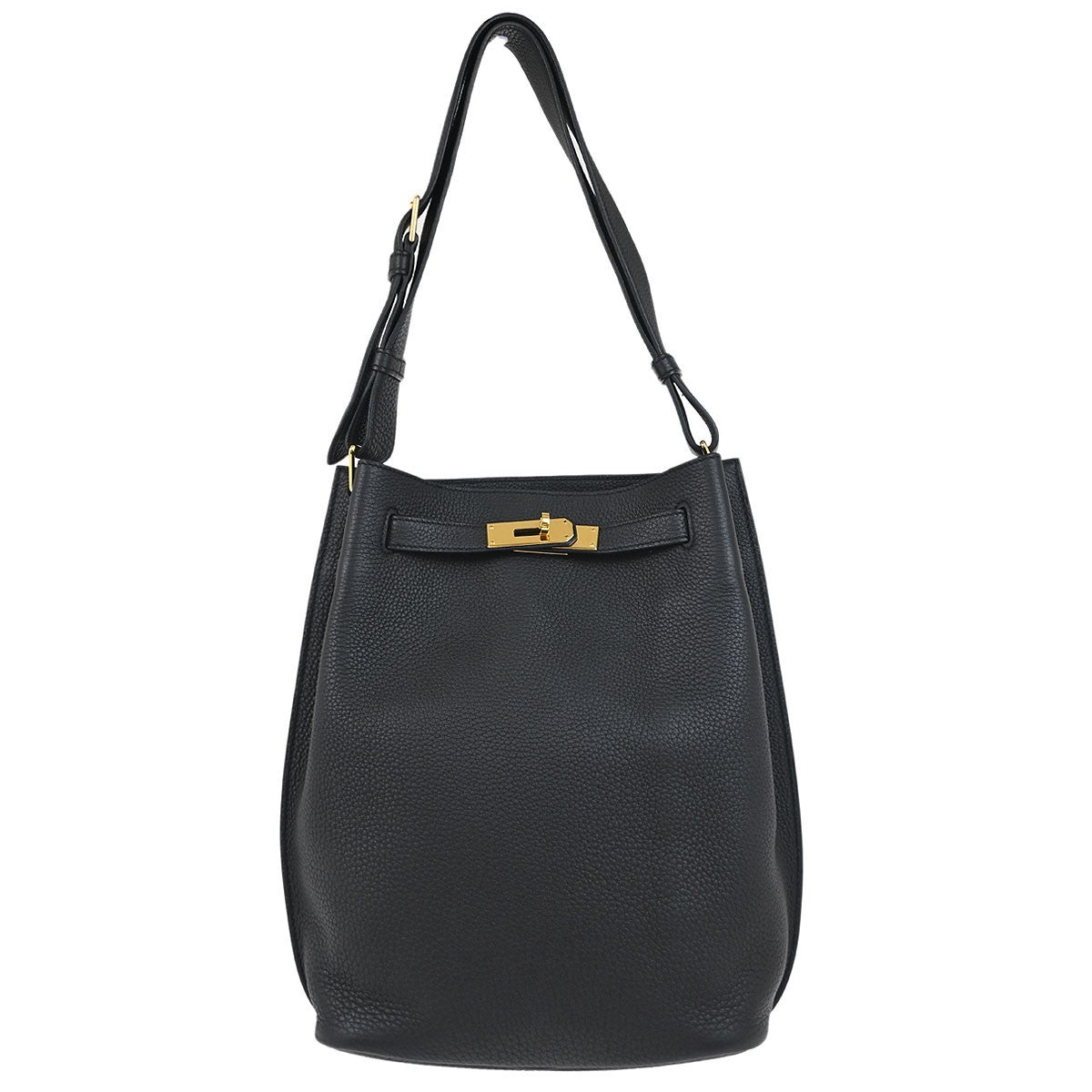 Hermès Black Togo So Kelly 22 Shoulder Bag