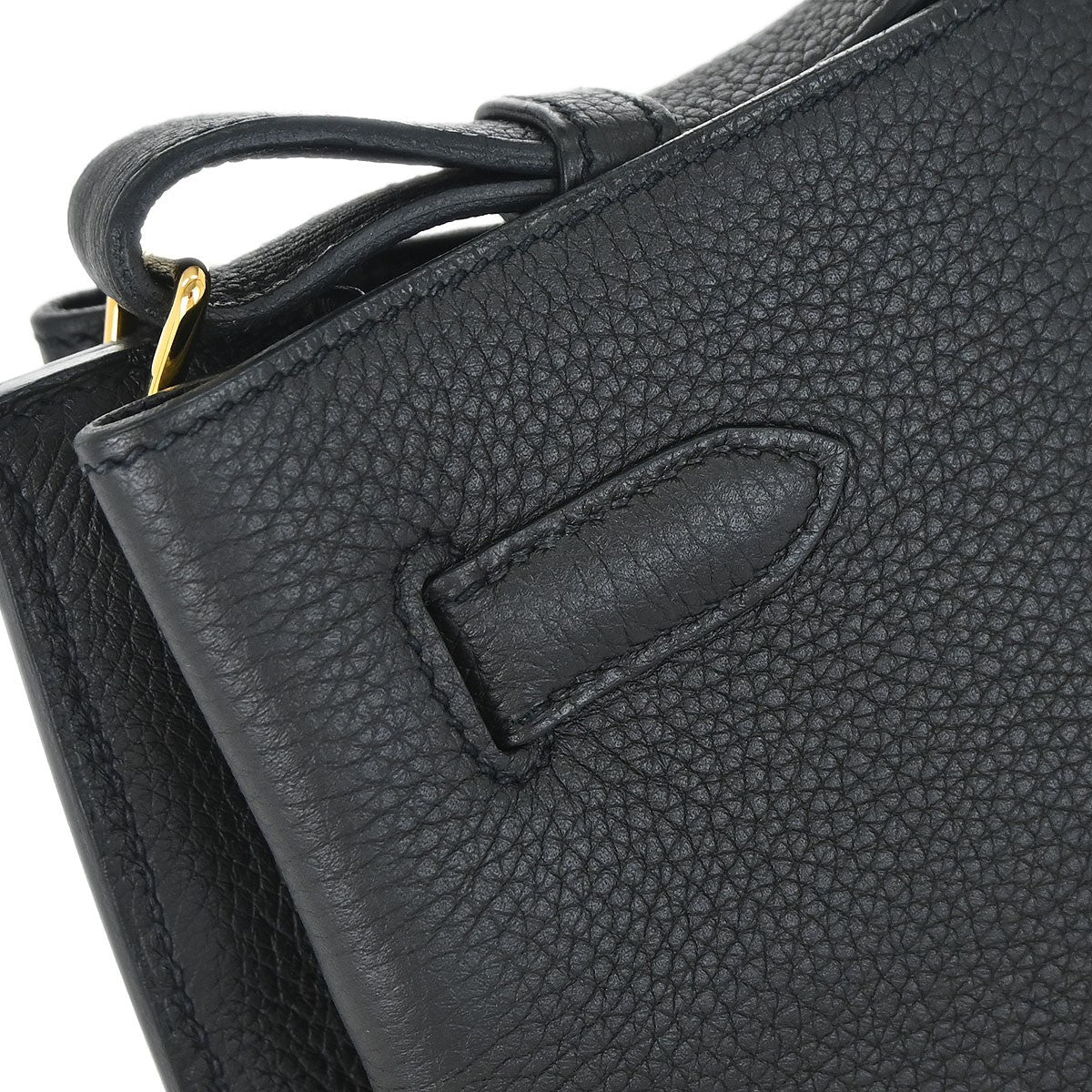 Hermès Black Togo So Kelly 22 Shoulder Bag