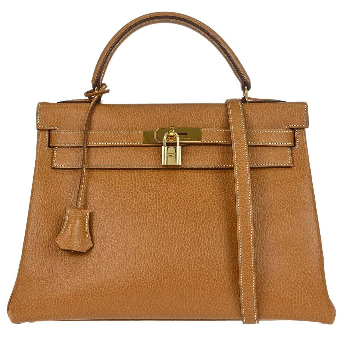 Hermès Natural Ardennes Kelly 32 Retourne 2way Handbag