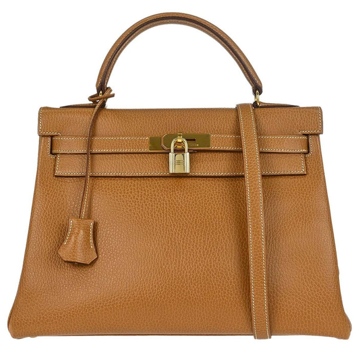 Hermès Natural Ardennes Kelly 32 Retourne 2way Handbag