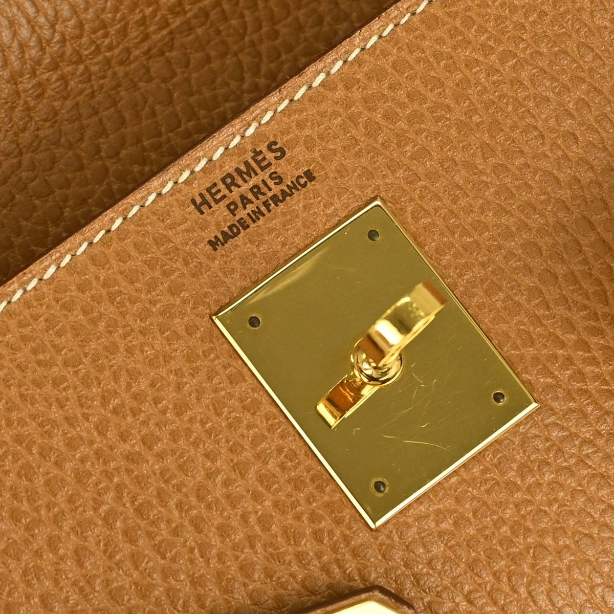 Hermès Natural Ardennes Kelly 32 Retourne 2way Handbag