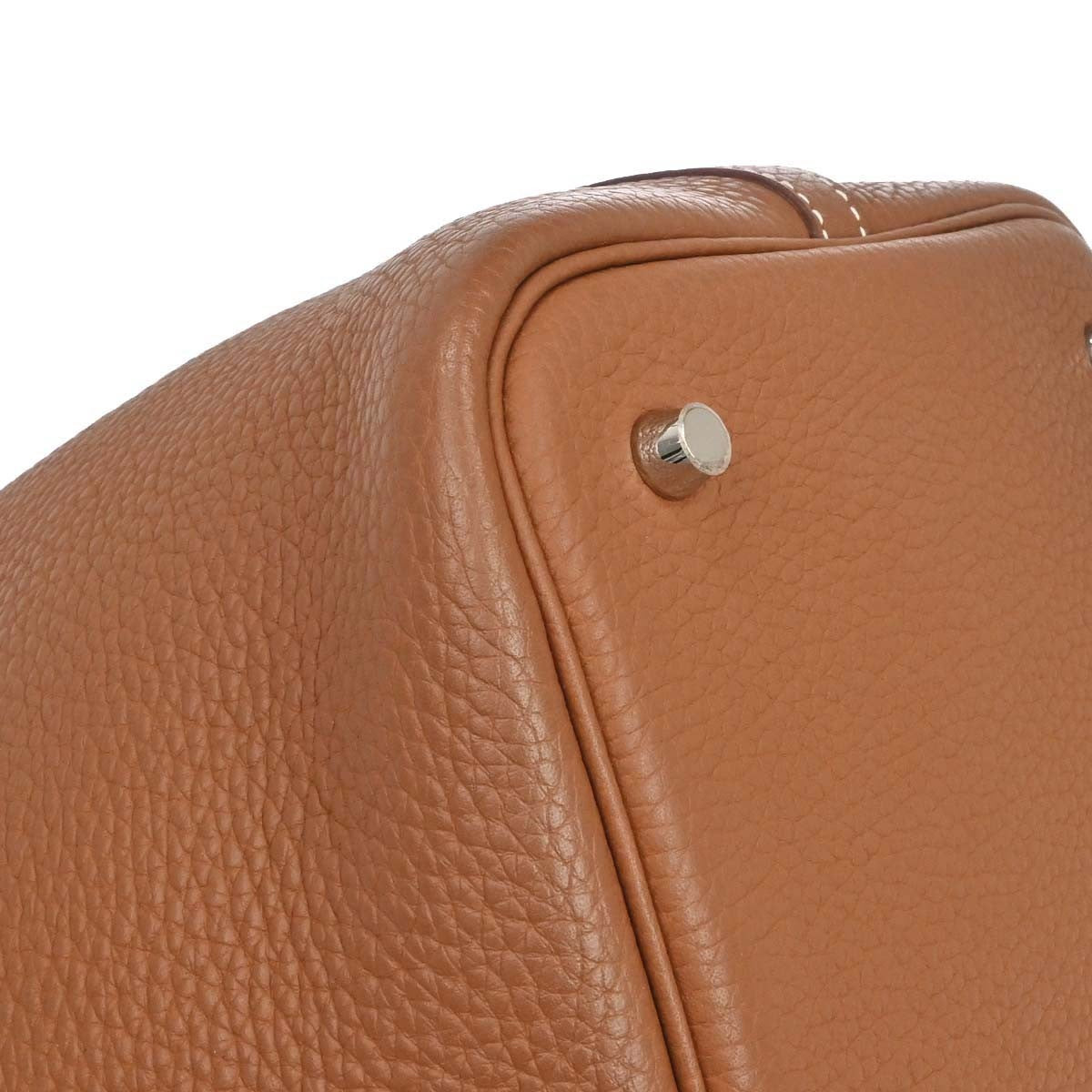 Hermès Gold Taurillon Clemence Picotin Lock 22 MM Handbag