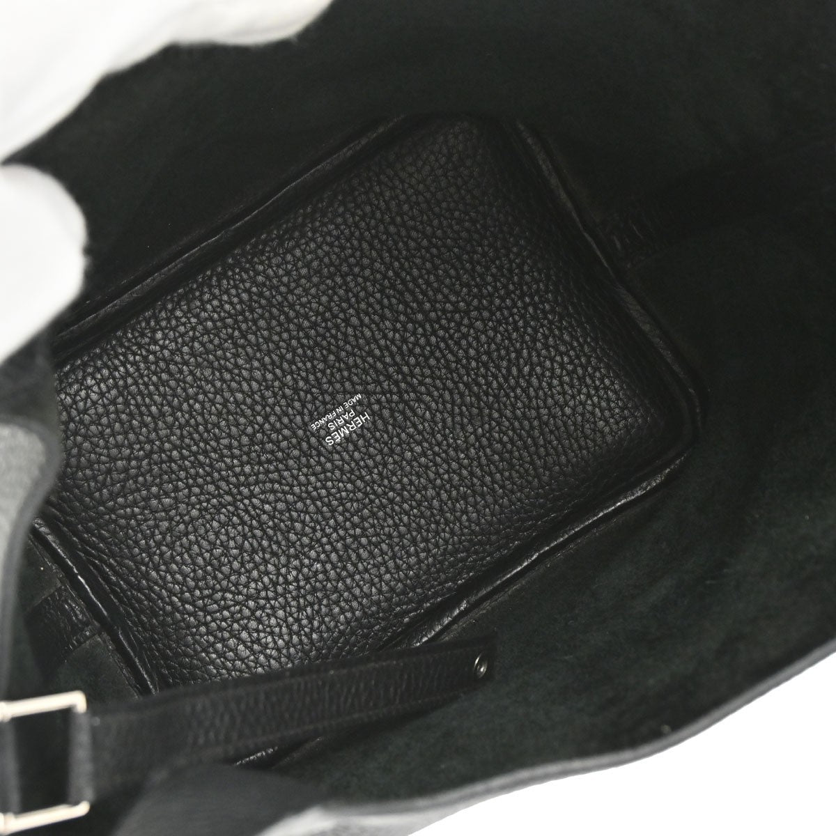 Hermès Black Taurillon Clemence Picotin Lock 18 PM Handbag
