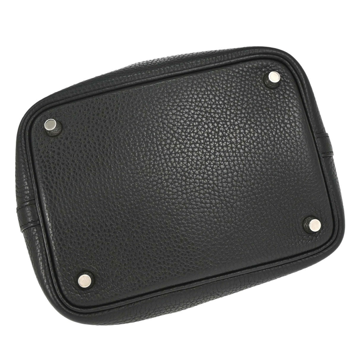 Hermès Black Taurillon Clemence Picotin Lock 18 PM Handbag