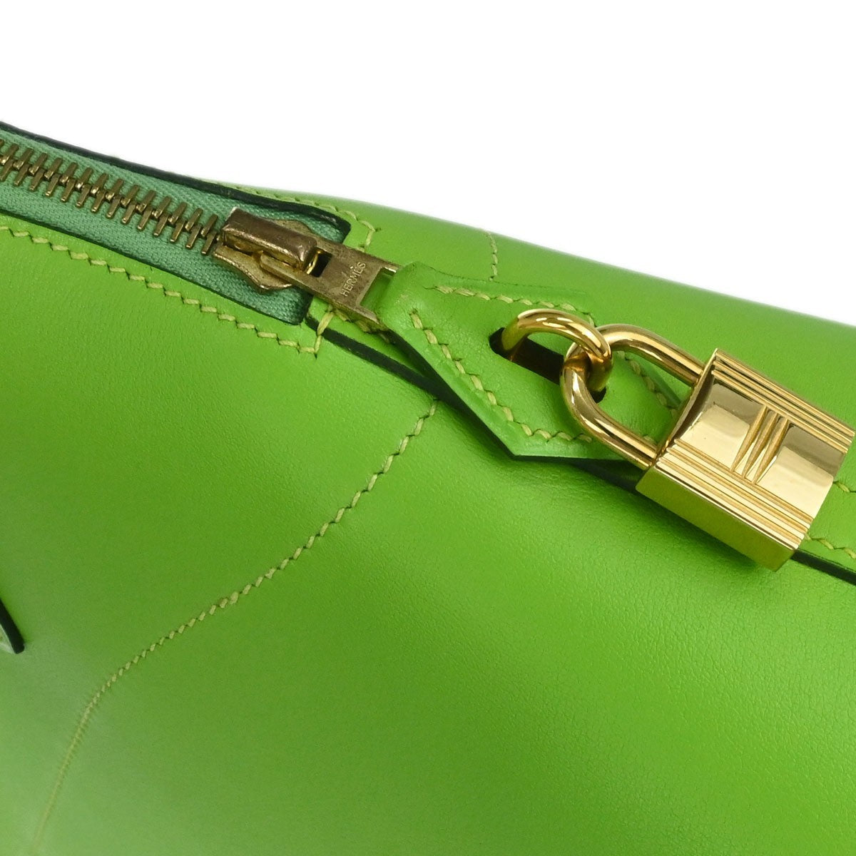 Hermès Apple Green Gulliver Bolide 31 2way Handbag