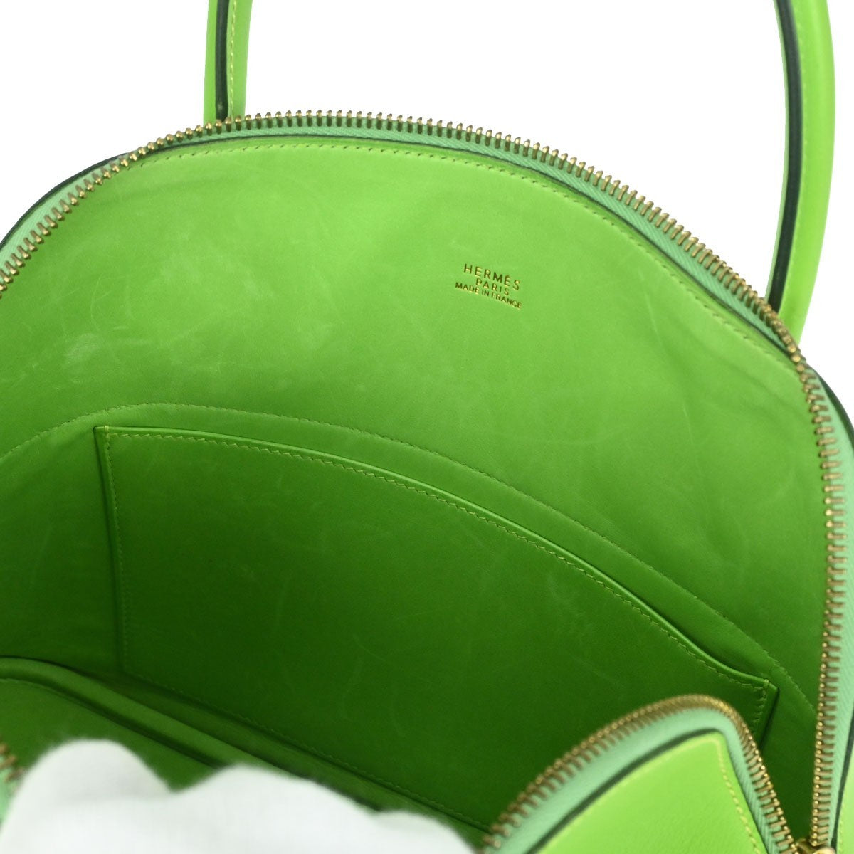 Hermès Apple Green Gulliver Bolide 31 2way Handbag