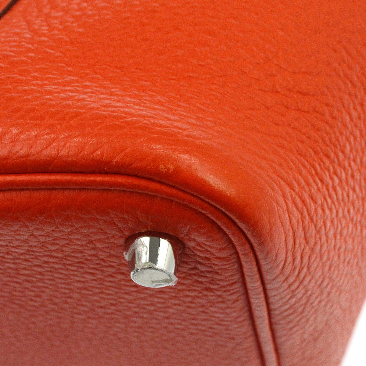 Hermès Orange Field Clemence Picotin Lock 18 PM