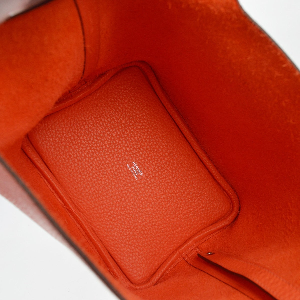 Hermès Orange Field Clemence Picotin Lock 18 PM