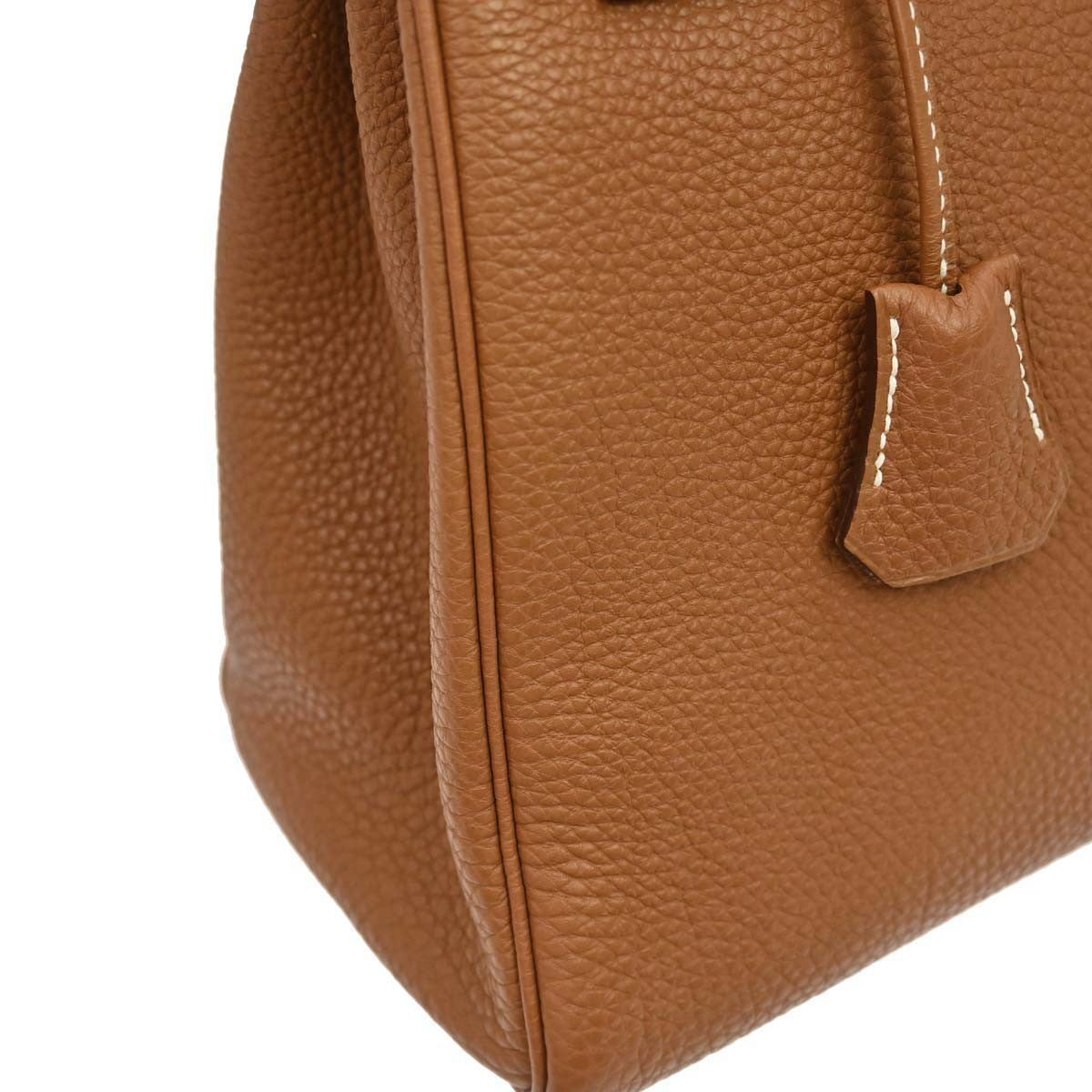 Hermès Gold Togo Kelly 32 Retourne 2way Shoulder Handbag