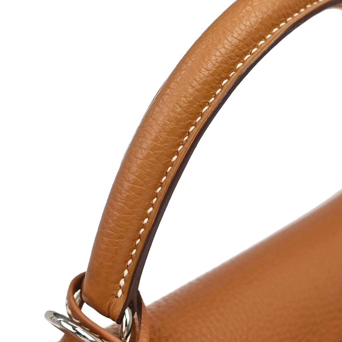 Hermès Gold Togo Kelly 32 Retourne 2way Shoulder Handbag