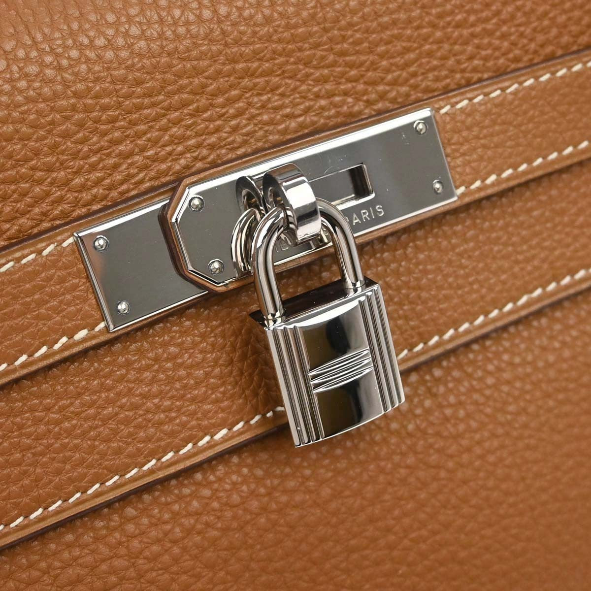 Hermès Gold Togo Kelly 32 Retourne 2way Shoulder Handbag