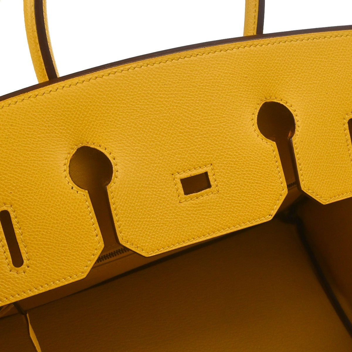 Hermès Jaune Courchevel Birkin 35 Handbag