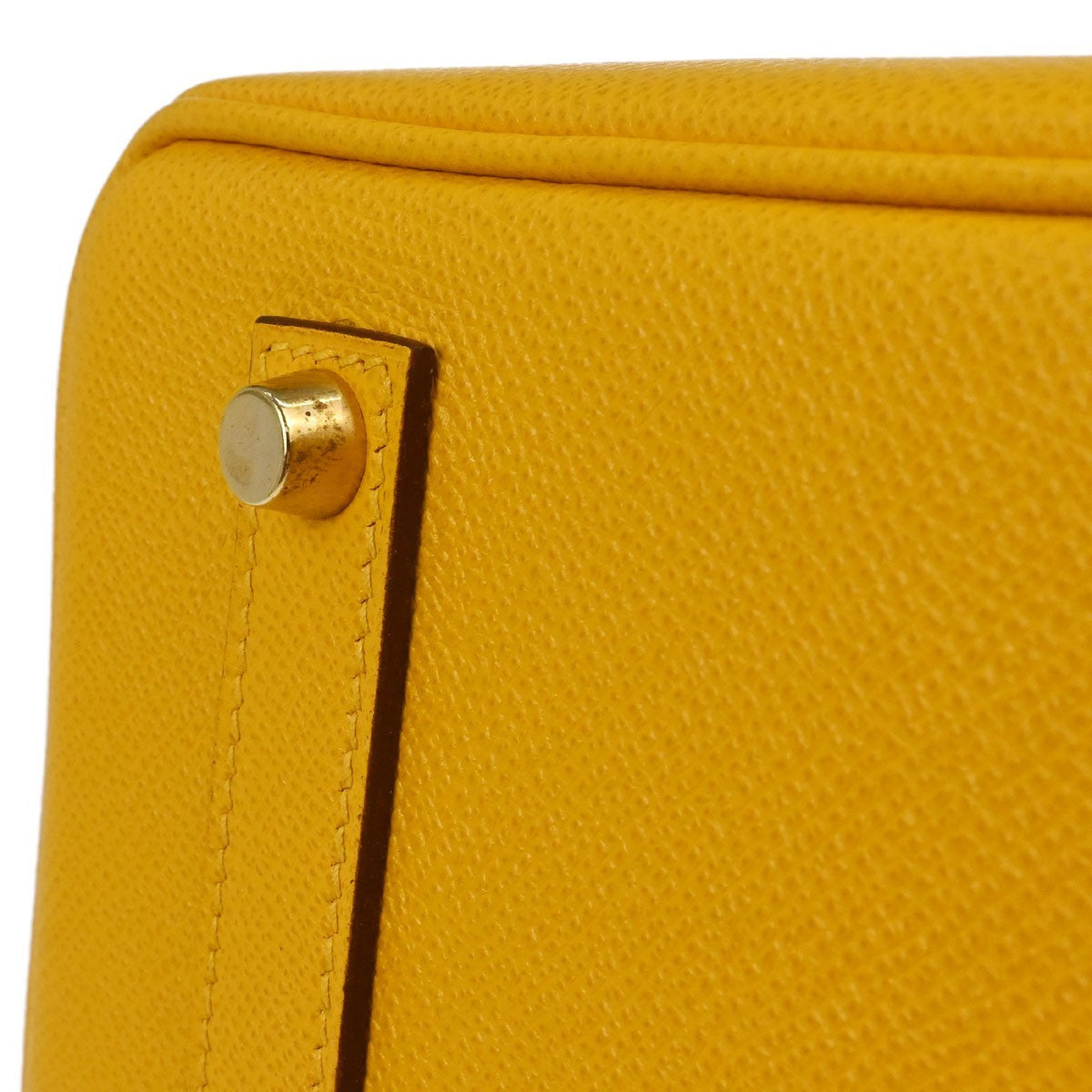 Hermès Jaune Courchevel Birkin 35 Handbag