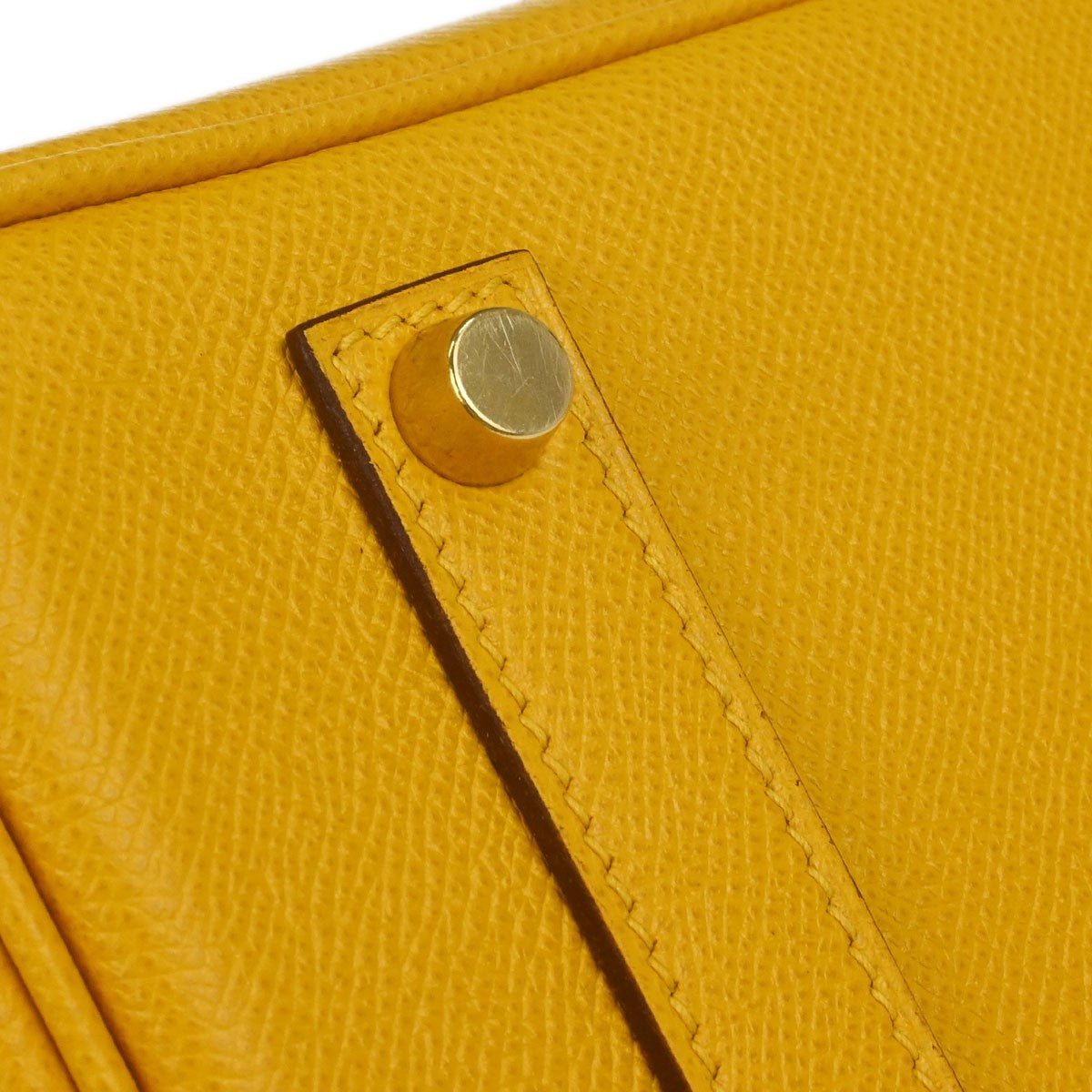 Hermès Jaune Courchevel Birkin 35 Handbag