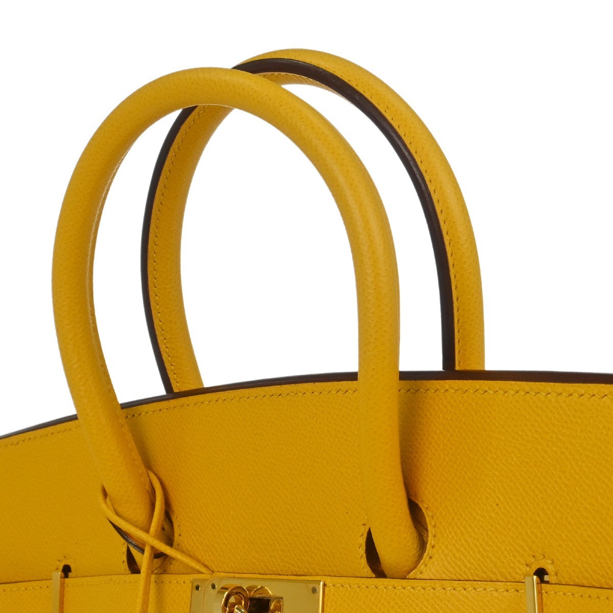 Hermès Jaune Courchevel Birkin 35 Handbag