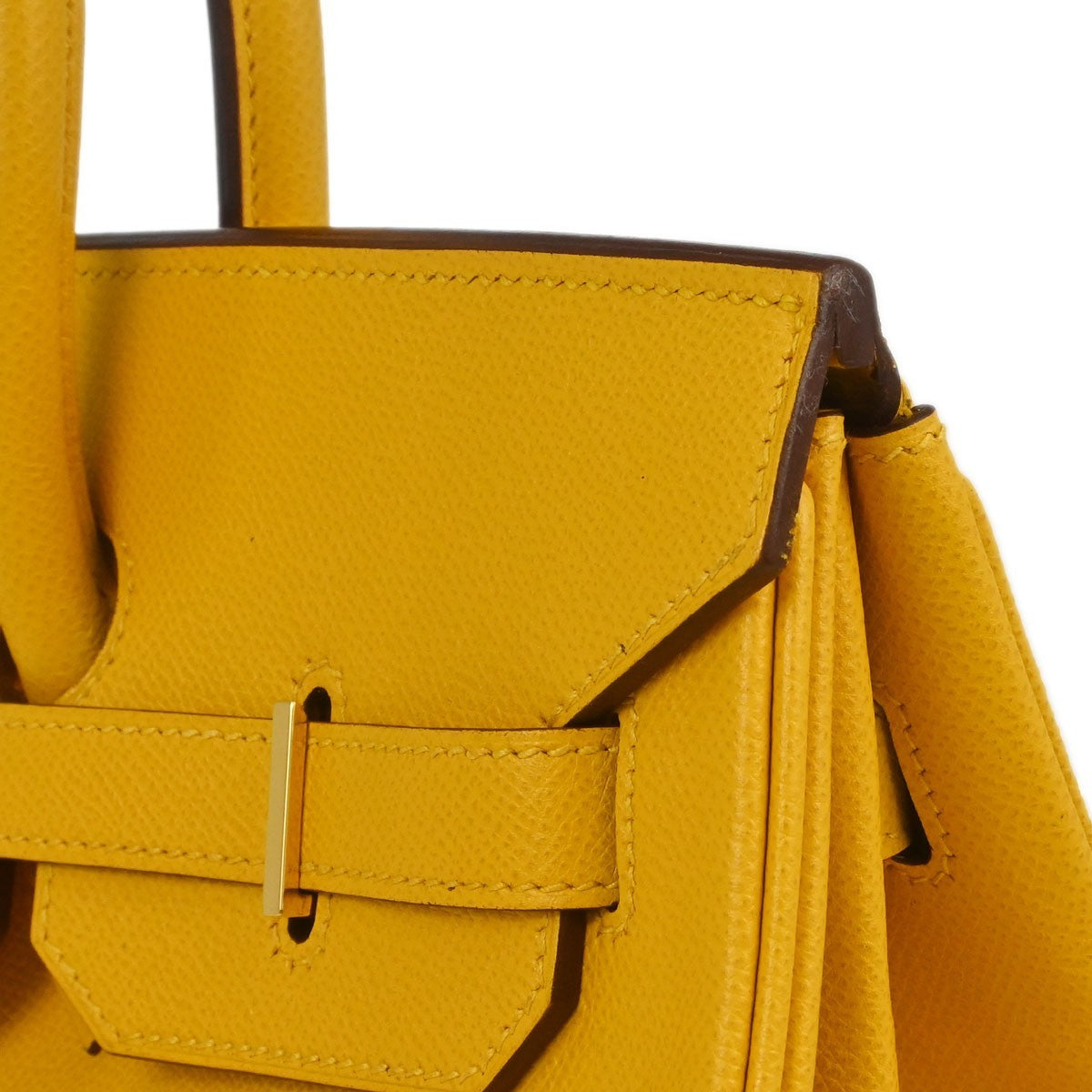 Hermès Jaune Courchevel Birkin 35 Handbag