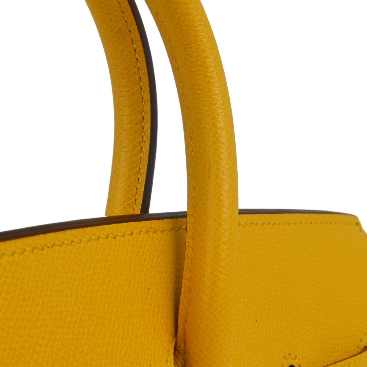 Hermès Jaune Courchevel Birkin 35 Handbag