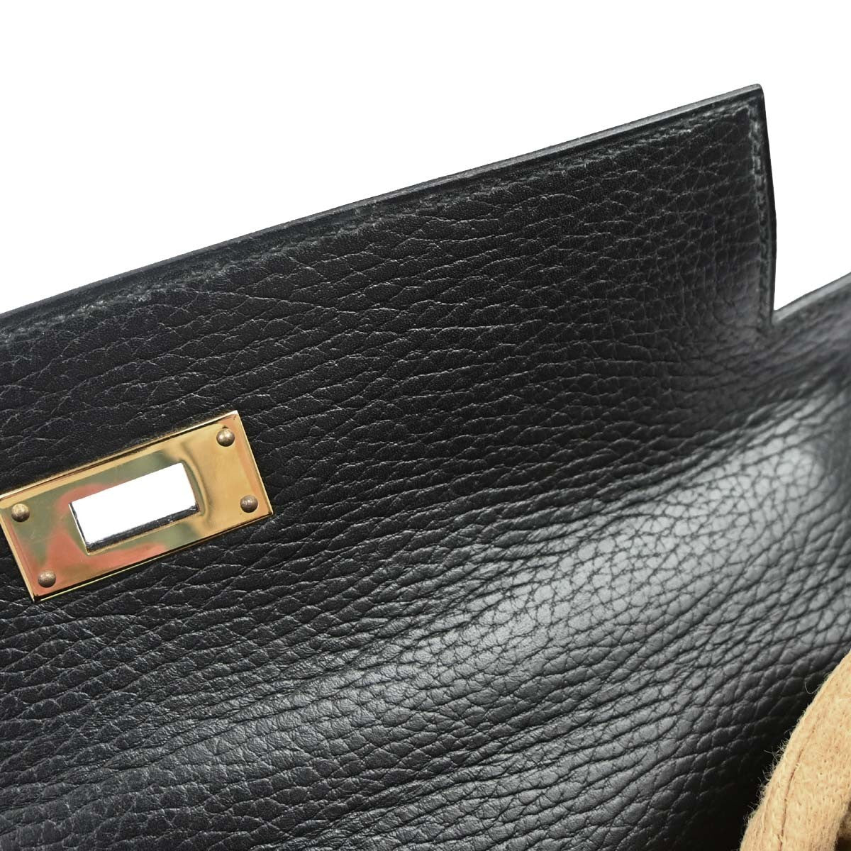 Hermès Black Ardennes Kelly 28 Sellier 2way Handbag