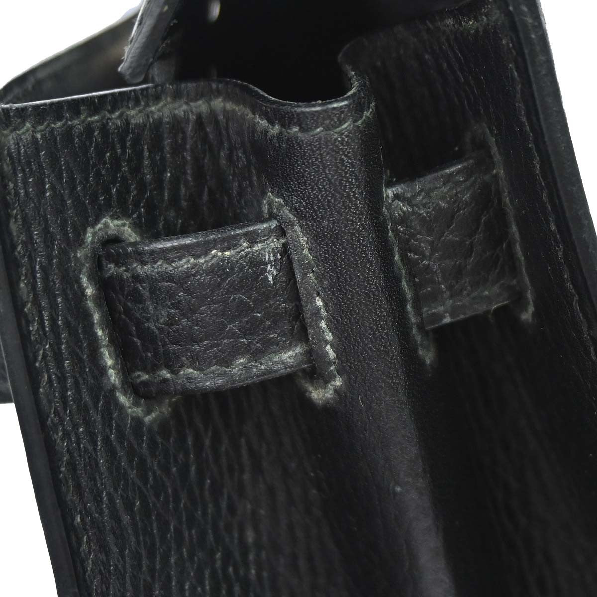 Hermès Black Ardennes Kelly 28 Sellier 2way Handbag