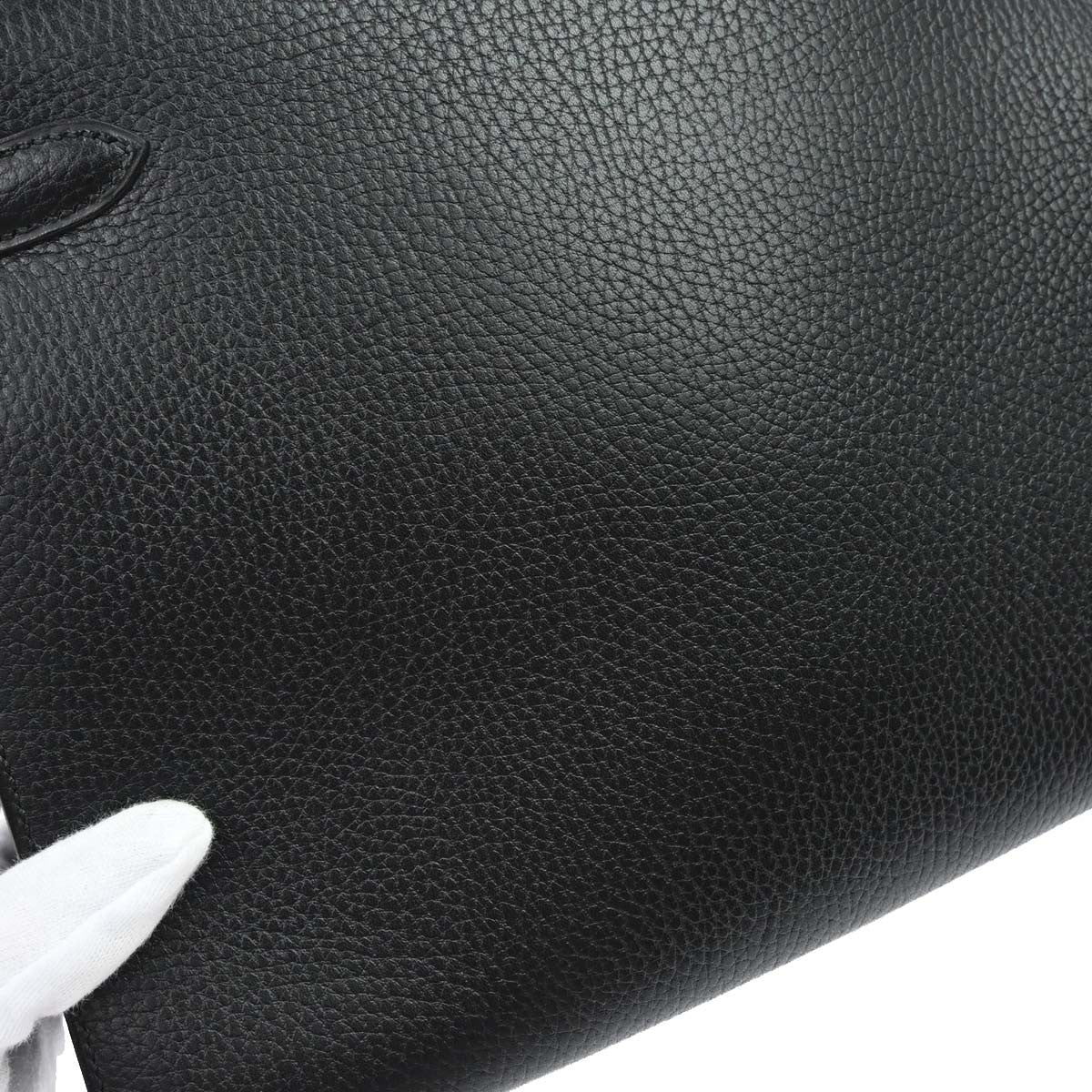 Hermès Black Ardennes Kelly 28 Sellier 2way Handbag