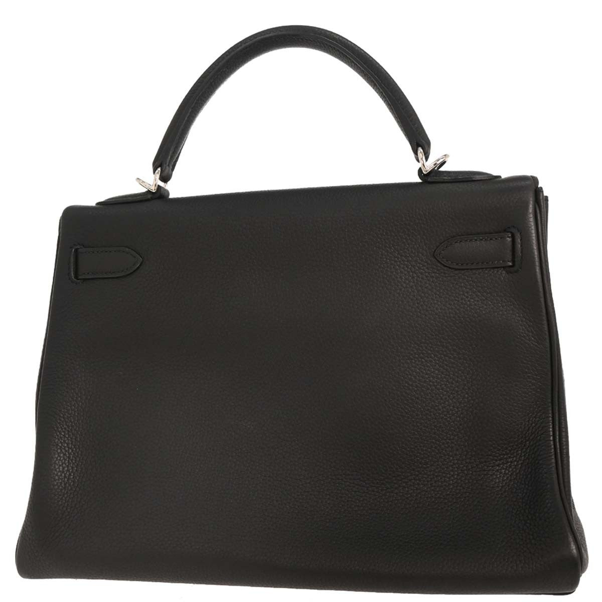 Hermès Black Togo Kelly 32 Retourne 2way Handbag