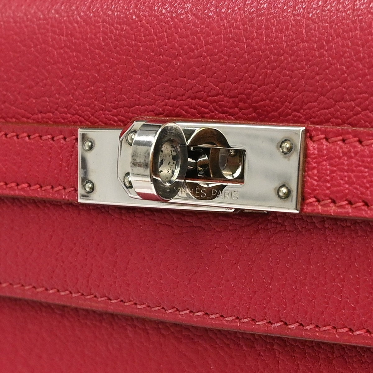 Hermès Fuchsia Chevere Coromandel Kelly 25 Retourne Handbag