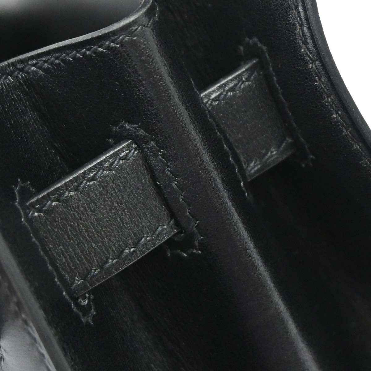 Hermès Black Box Calf Kelly 32 Sellier 2way Handbag