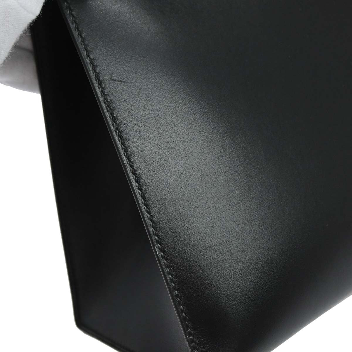Hermès Black Box Calf Kelly 32 Sellier 2way Handbag
