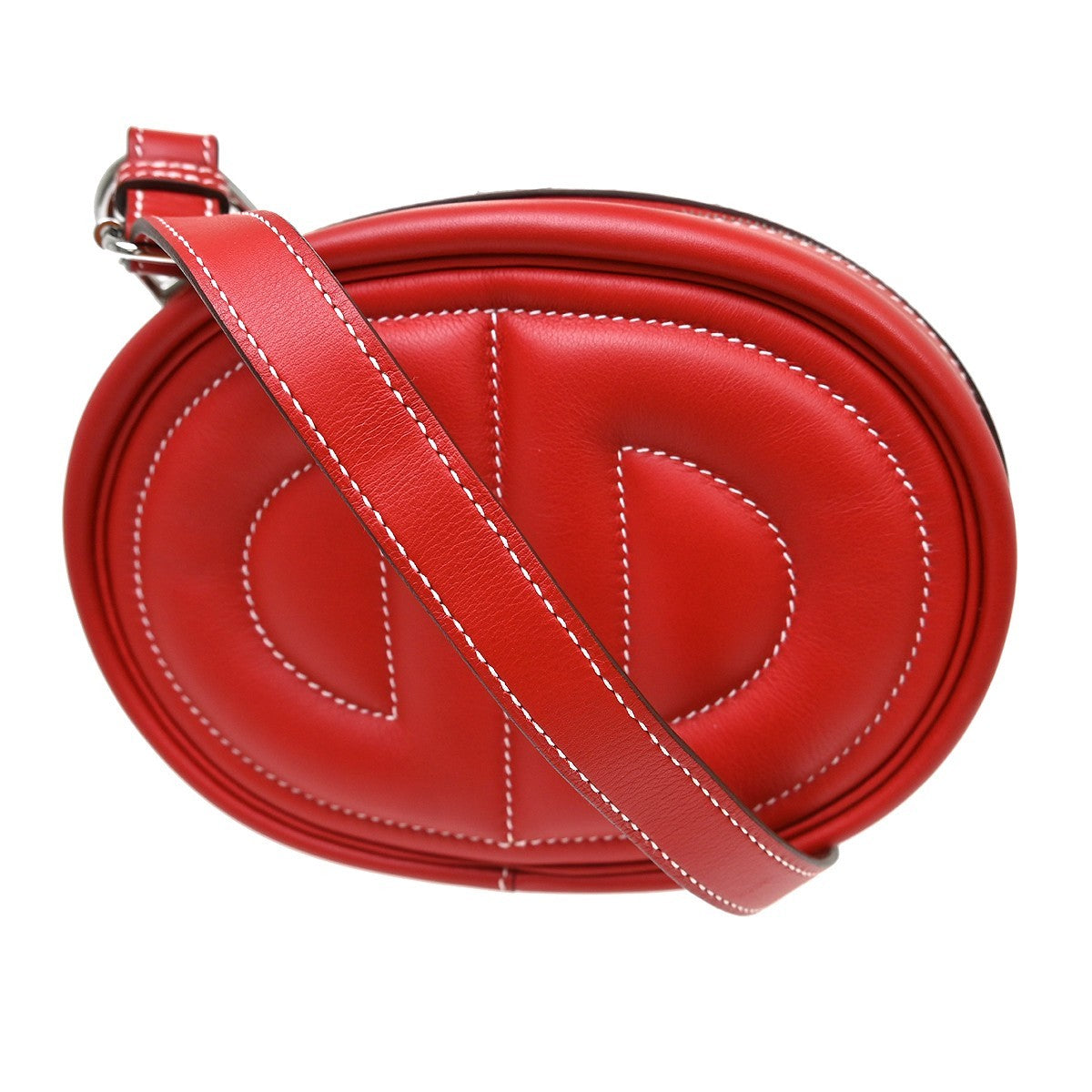 Hermès Rouge Vif Swift In the Loop Shoulder Bag