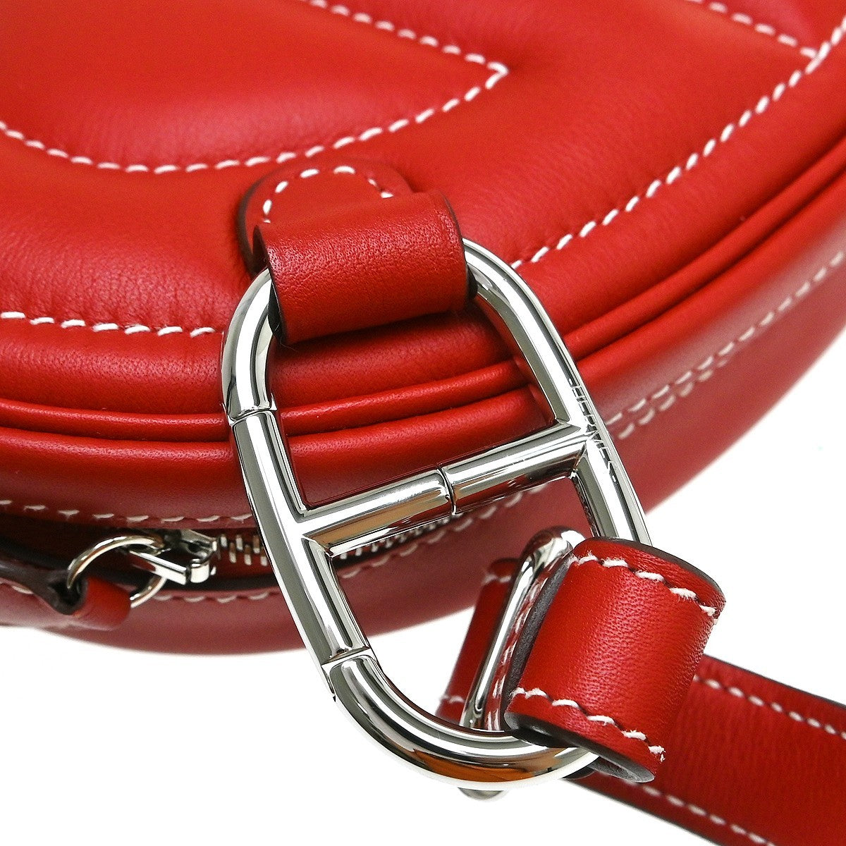 Hermès Rouge Vif Swift In the Loop Shoulder Bag