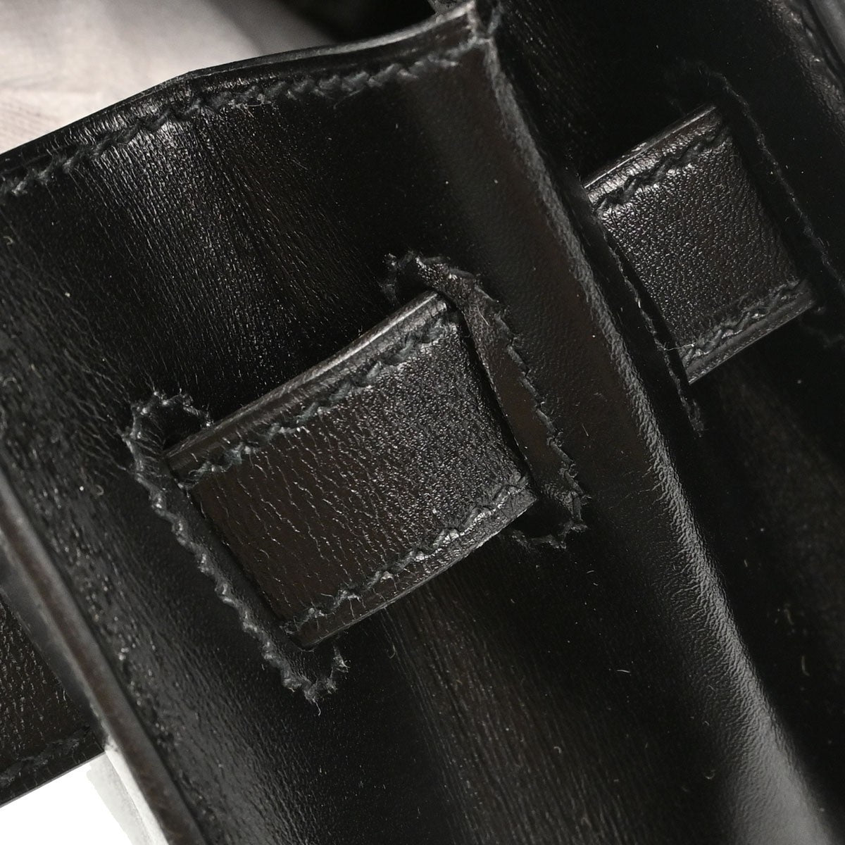 Hermès Black Box Calf Kelly 32 Sellier 2way Handbag
