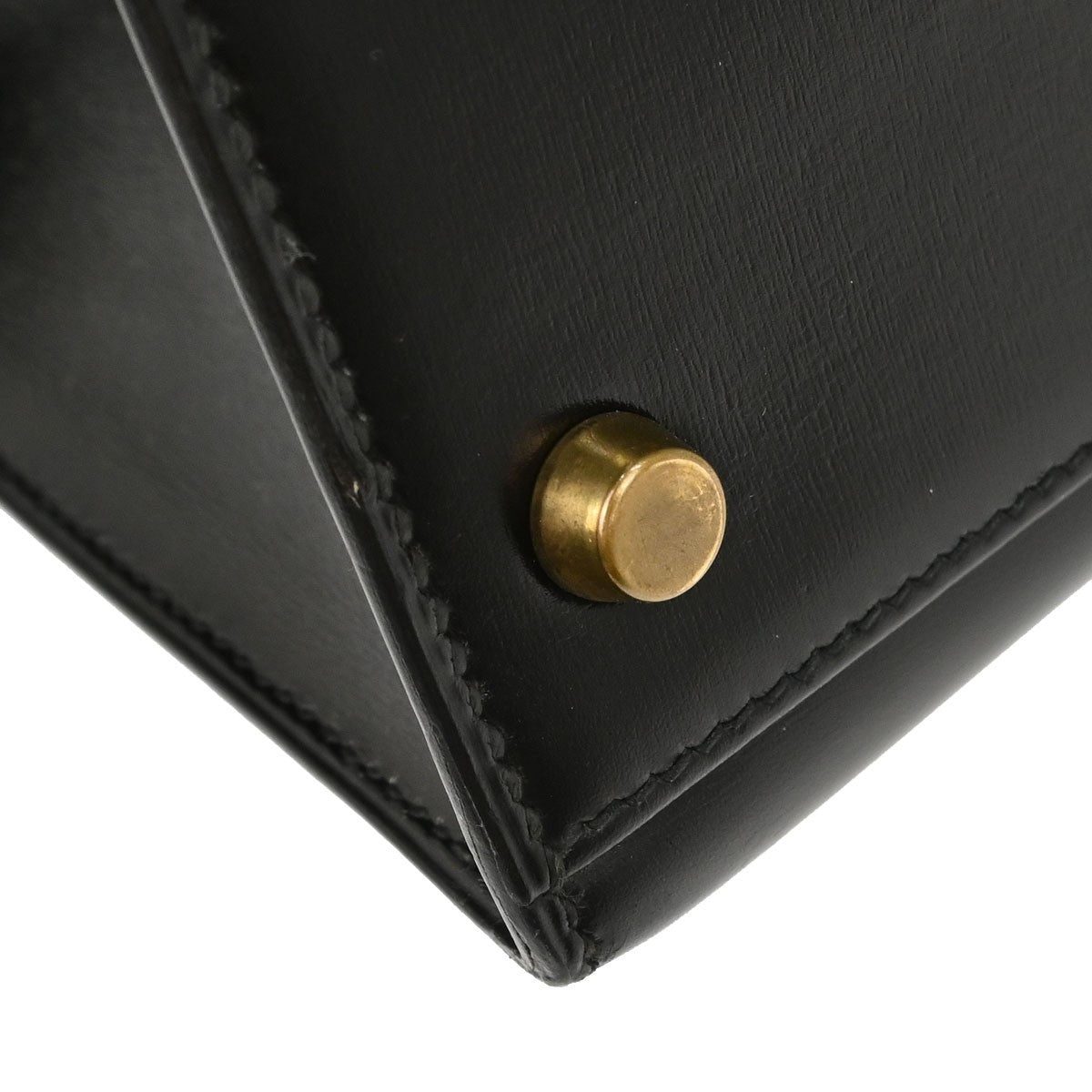 Hermès Black Box Calf Kelly 32 Sellier 2way Handbag