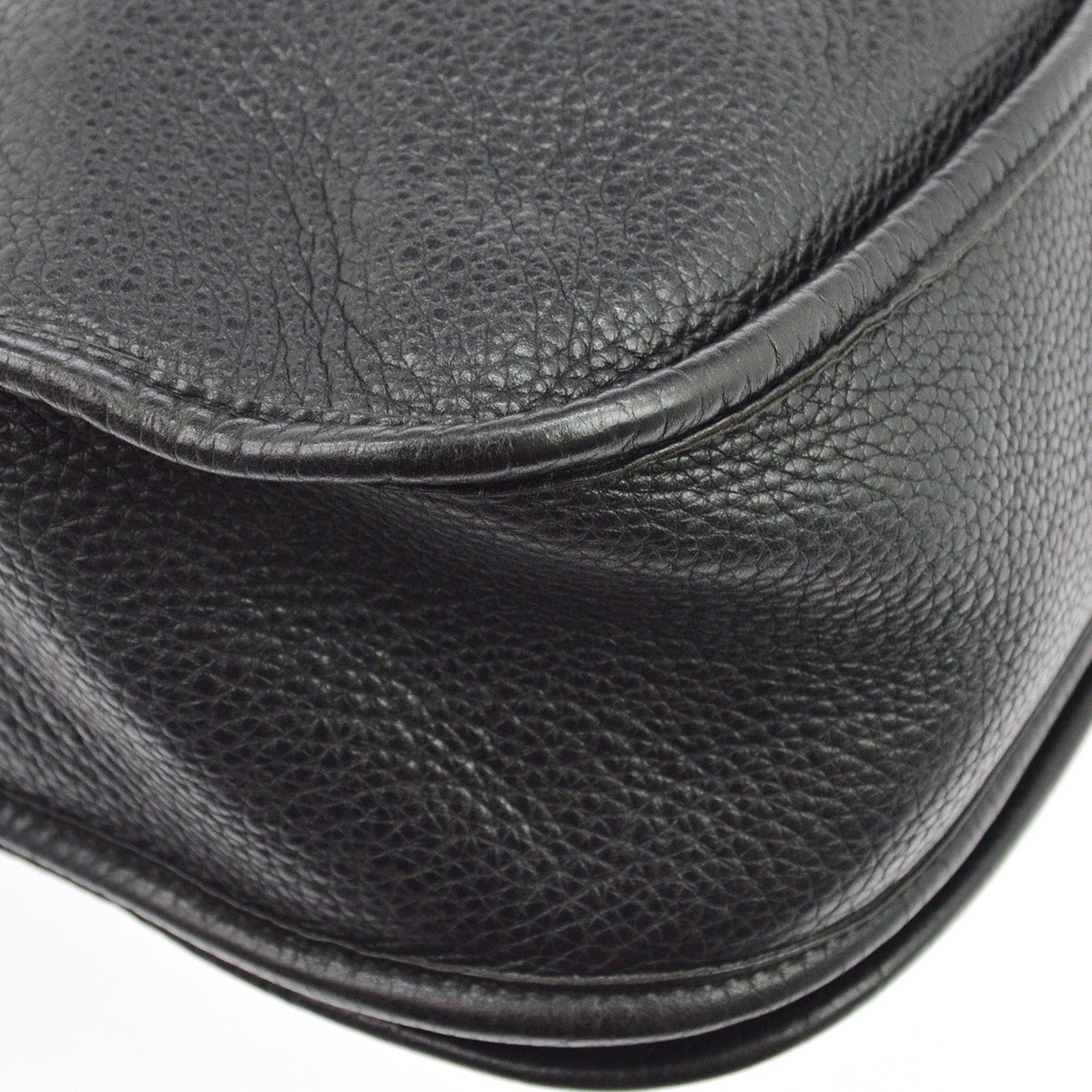 Hermès Black Taurillon Clemence Evelyne 2 33 GM Shoulder Bag