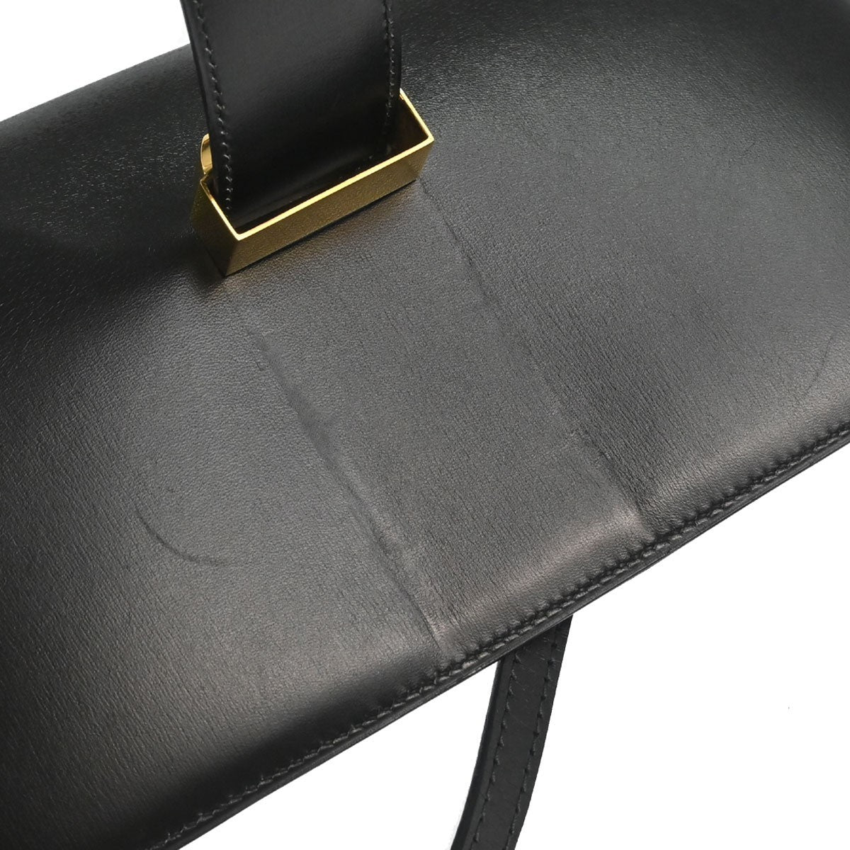 Hermès Black Box Calf Medor Shoulder Bag