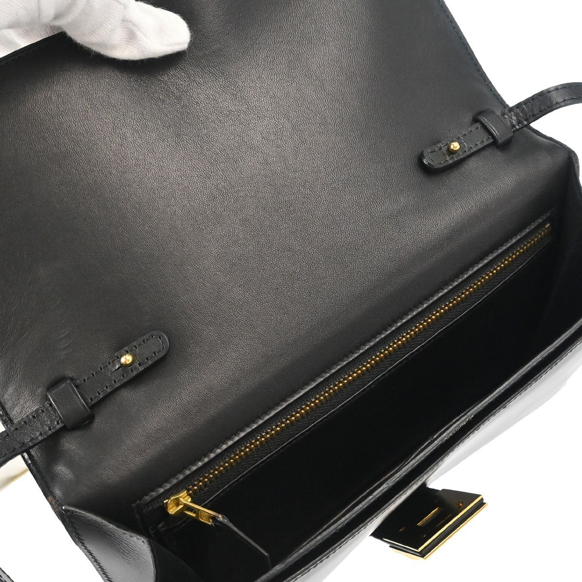 Hermès Black Box Calf Medor Shoulder Bag